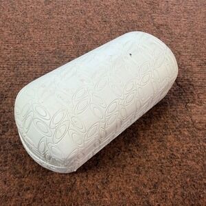 Rare nice B+ Oakley White Embossed Ellipse Logo Hard Shell Sunglasses Case Vault